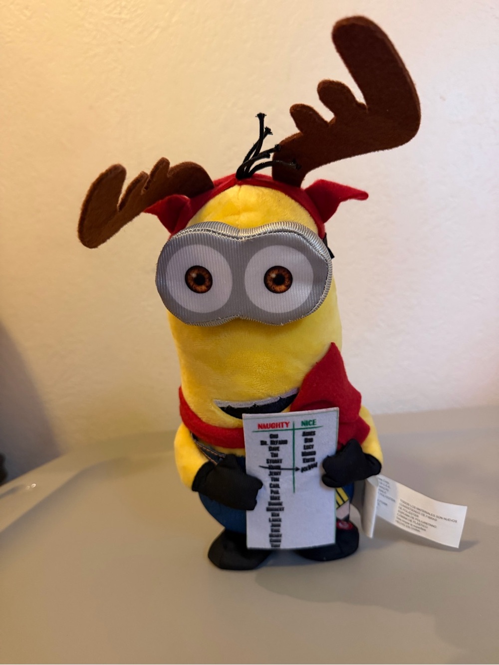 Minions Plush Holiday Reindeer Toy - Sings & Walks!!